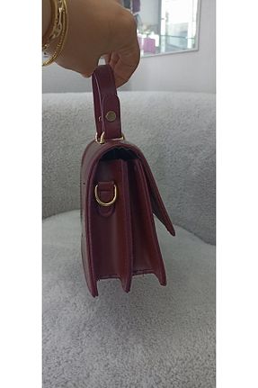 کیف دوشی زرشکی زنانه پارچه ای Bentwo - کد 939771493