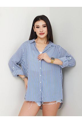 پیراهن سرمه ای زنانه Relaxed AKA Butik - کد 939765727
