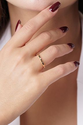 انگشتر طلا طلائی زنانه 14 عیار Fiyonk Kuyumculuk - کد 939765185