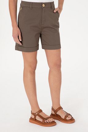 شلوارک و برمودا قهوه ای زنانه Straight U.S. Polo Assn. - کد 932900400