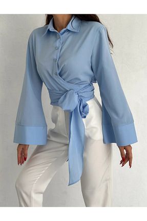 پیراهن آبی زنانه Relaxed lesclees - کد 917549637