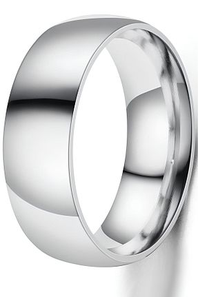انگشتر استیل (فولاد) سفید زنانه استیل ضد زنگ Takı Dükkanı - کد 36770288