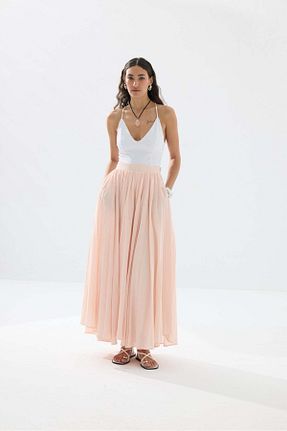 دامن صورتی زنانه پنبه ای Tailors Room - کد 939834194