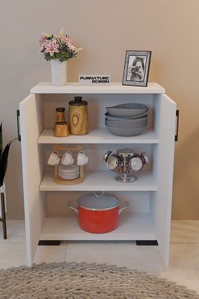 کابینت چند منظوره سفید Suntalam CMKStore - کد 841132671