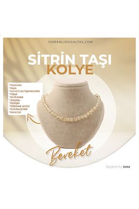 گردنبند جواهر طوسی زنانه سنگ OSMANLI DOĞAL TAŞ - کد 362581926