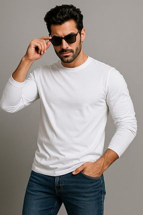 بادی سفید مردانه یقه دوچرخه Rich - کد 193773325