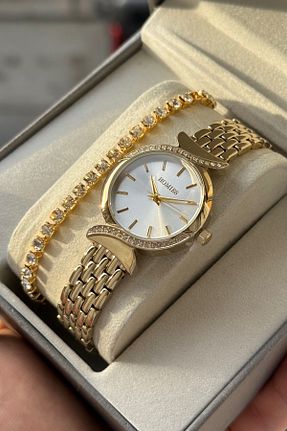 ساعت مچی زرد زنانه فلزی Homies - کد 939843372