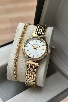 ساعت مچی زرد زنانه فلزی Homies - کد 939843372