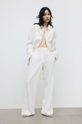 شلوار زنانه مخلوط کتان H&M - کد 939841340