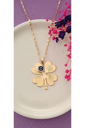 گردنبند جواهر زرد زنانه NAS fashion - کد 871761605