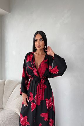 لباس قرمز زنانه بافتنی LİLA İSTANBUL - کد 939983207