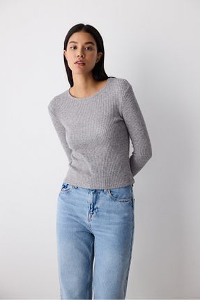بادی طوسی زنانه یقه دوچرخه Penti - کد 861159574