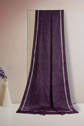 شال بنفش زنانه پنبه ای Sekine İpek - کد 939924377