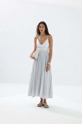 ست بالاتنه و پائین تنه طوسی زنانه بافتنی Tailors Room - کد 939864238