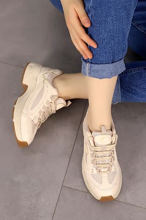 کفش اسنیکر مشکی زنانه بند دار Mamito Ayakkabı - کد 939866704