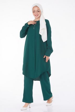 ست گرمکن سبز زنانه پلی استر TOFİSA - کد 844849665