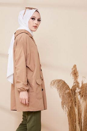 ترنچکت حجاب سرمه ای زنانه پلی استر TOFİSA - کد 345898218