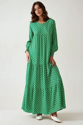 لباس سبز زنانه بافتنی Hiccup - کد 935375852