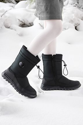 بوت / نیم بوت مشکی بچه گانه چرم مصنوعی Kiko Kids - کد 66384366