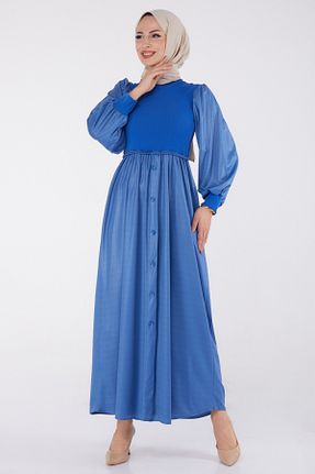 لباس حجاب آبی زنانه A-line TOFİSA - کد 883910511