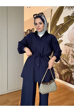 ست بالاتنه و پائین تنه حجاب رنگی زنانه رگولار Aselim Hijap Moda - کد 939950375