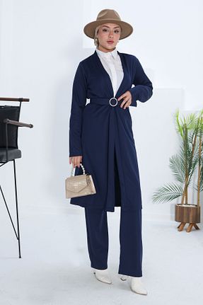 ست گرمکن سرمه ای زنانه پلی استر TOFİSA - کد 834049801