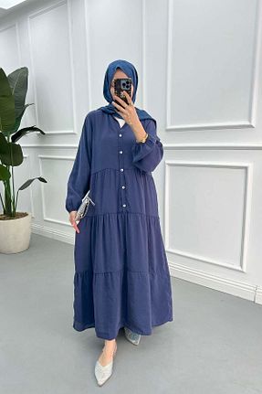 لباس حجاب آبی زنانه Relaxed Parkur - کد 937610801