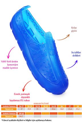 کفش ساحلی آبی بچه گانه پلی اورتان Kiko Kids - کد 828283262