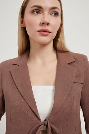 کت قهوه ای زنانه کراپ Arma Life - کد 939969073