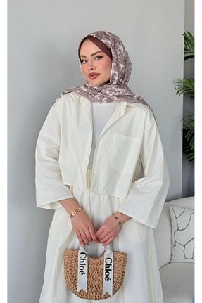 ست بالاتنه و پائین تنه حجاب نباتی زنانه رگولار Adalenna Moda - کد 939969085