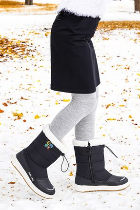 بوت / نیم بوت مشکی بچه گانه چرم مصنوعی Kiko Kids - کد 777571618