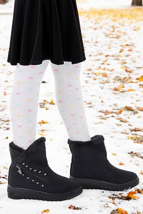 بوت / نیم بوت مشکی بچه گانه چرم مصنوعی Kiko Kids - کد 863887661