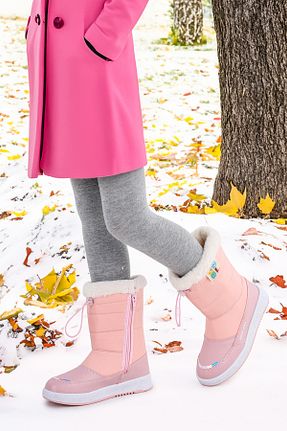 بوت / نیم بوت صورتی بچه گانه چرم مصنوعی Kiko Kids - کد 875668874