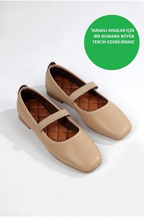 بابت بژ زنانه چرم مصنوعی ayselin moda - کد 892406653