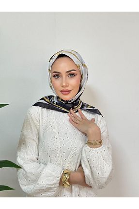 روسری مشکی 100 x 100 Pull Scarfs - کد 939998668