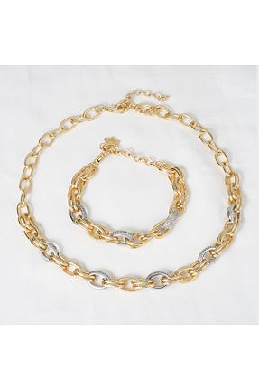 ست جواهر زرد زنانه 1+ LUNAREYA BİJUTERİ - کد 940007409