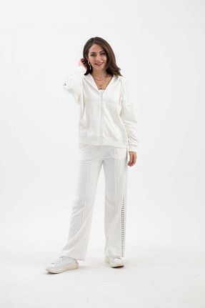 ست بالاتنه و پائین تنه نباتی زنانه رگولار LLOHA - کد 940014130