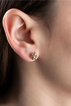 گوشواره نقره صورتی زنانه 925 عیار Silvano Jewelry - کد 737879019