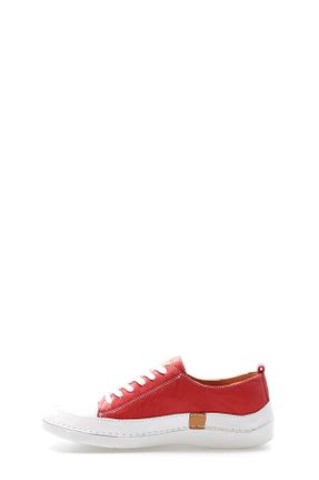 کفش کژوال قرمز زنانه چرم خالص Fast Step - کد 878464447