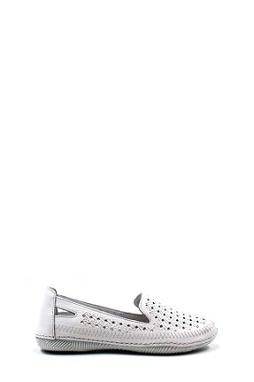 کفش کژوال سفید زنانه چرم خالص Fast Step - کد 834311663