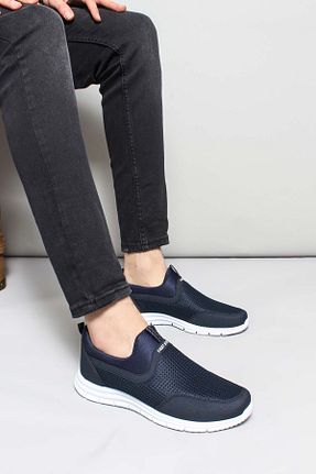 کفش اسنیکر سرمه ای مردانه بند دار Fast Step - کد 79864670