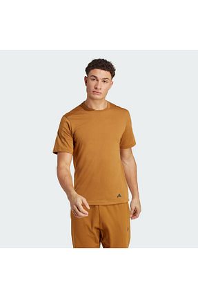 تیشرت اسپرت زرد مردانه رگولار adidas - کد 764216372