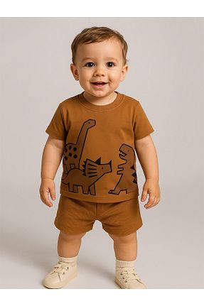 ست نوزادی قهوه ای بچه گانه Denokids - کد 923383380