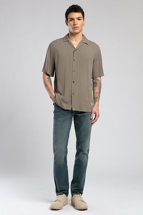 پیراهن آبی مردانه یقه پیراهنی Lee Cooper - کد 940058543