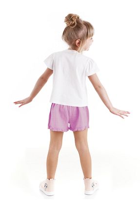 شلوارک و برمودا سفید بچه گانه Straight Denokids - کد 679733578