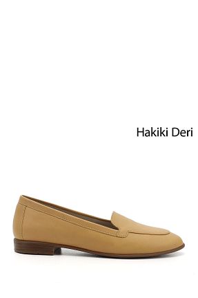 بابت زرد زنانه چرم خالص GÖNDERİ(R) - کد 98526078