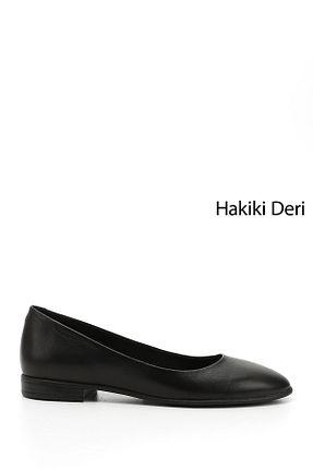 بابت مشکی زنانه چرم خالص GÖNDERİ(R) - کد 90612463