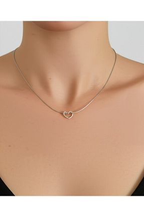 گردنبند استیل ( فولاد ) طوسی زنانه استیل (فولاد) HND - کد 927820488