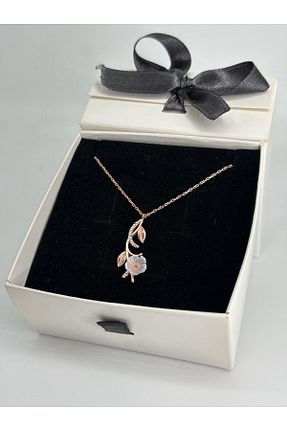 گردنبند نقره رنگی زنانه 925 عیار ank tasarım anka mücevherat - کد 940070670