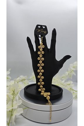 دستبند استیل (فولاد) زرد روکش طلا michelle takı zerafetin yeni adresi - کد 940071086
